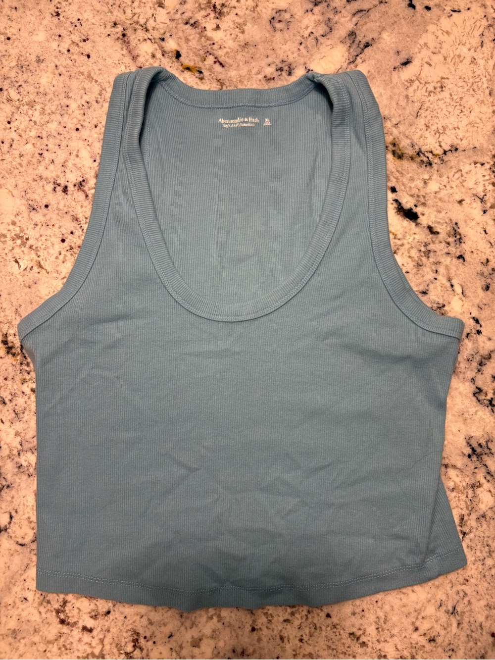 Abercrombie & Fitch Sky Blue Ribbed Tank